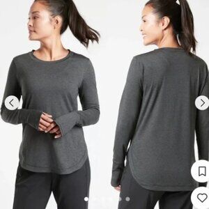 NWT Athleta Uptempo top Women’s Large Dark Grey